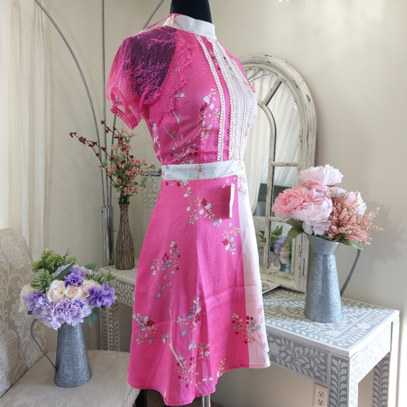 🍒NWT🍒 LIQUORISH ORIENTAL INSPIRED MINI DRESS - Picture 6 of 11